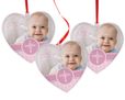 Cuore di natale personalizzato con foto di famiglia