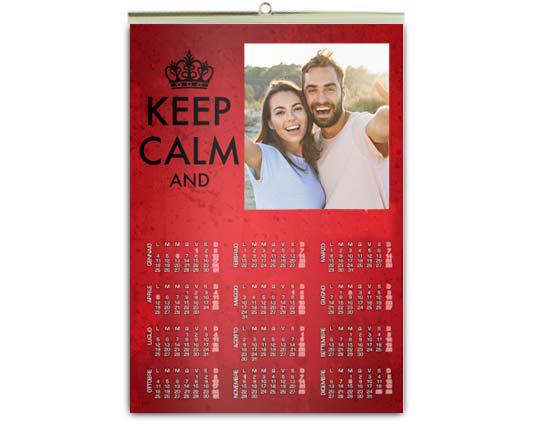 Calendario keep calm A3 Pagina Singola