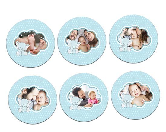 6 calamite personalizzate con foto e grafica