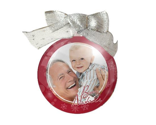 Palla di Natale tonda Red Christmas