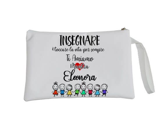 Pochette personalizzata per la maestra