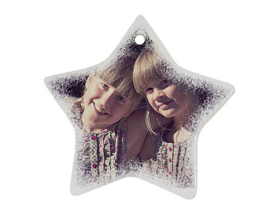 decorazione per albero a forma di stella