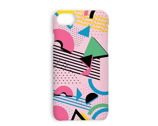 Cover iPhone 7 3D Pink abstract