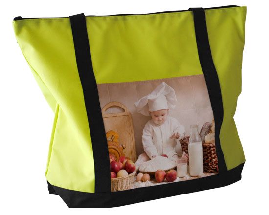 borsa personalizzata multiuso con foto di un bambino