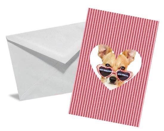 Il prezioso bigliettino augurale con cuore