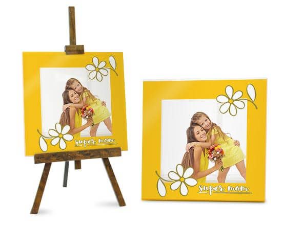 il regalo più bello per la mamma è una mattonella su piedistallo personalizzata con foto