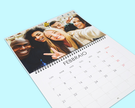 calendario doppio da stampare con foto