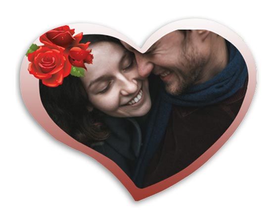 Puzzle a cuore con tasselli magnetici personalizzato con grafica