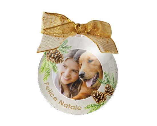 Palla di Natale tonda Pine cone