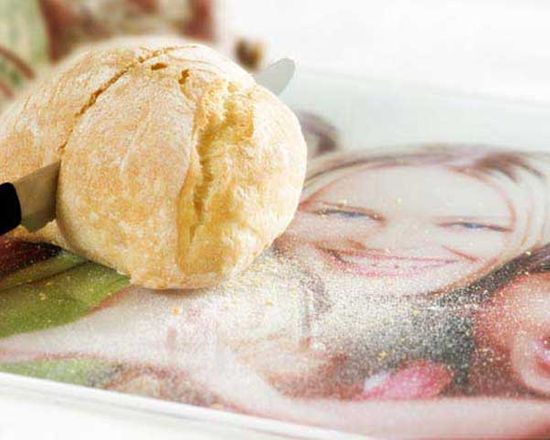 Tagliere con stampa foto personalizzata