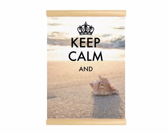 Inserisci una tua immagine sull'arazzo con grafica keep calm