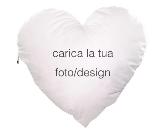 Cuscino a forma di cuore personalizzato con foto e immagini