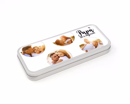 Scatola di latta piccola miglior papà