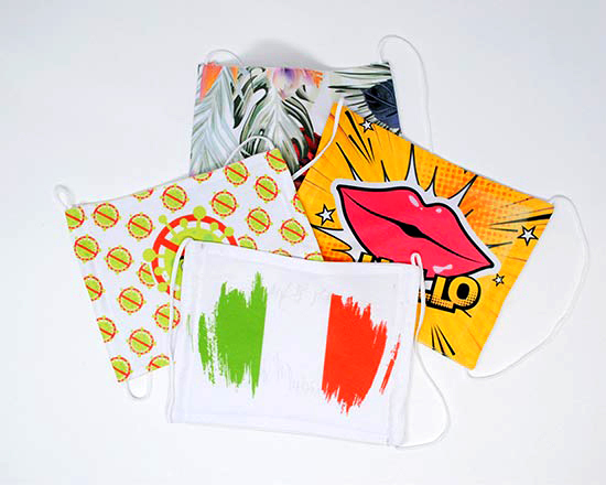 mascherina personalizzata andrà tutto bene