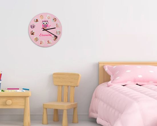 orologio rotondo in legno