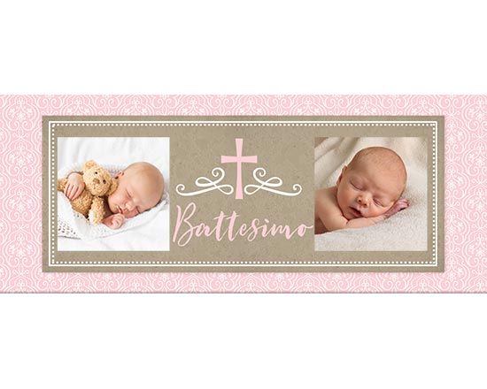 Grafica rosa con simbolo religioso