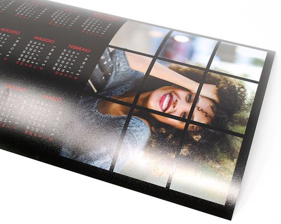 calendario poster stampato su carta fotografica
