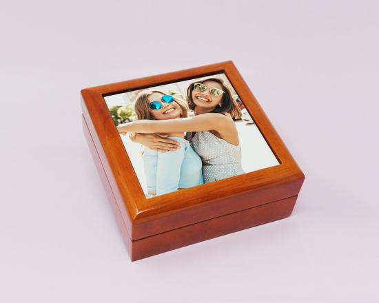 portagioie in legno con foto