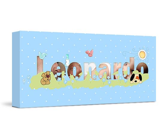 La tela dal nome Leonardo per il tuo bimbo