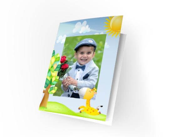 Card con grafica adatta ai Bambini