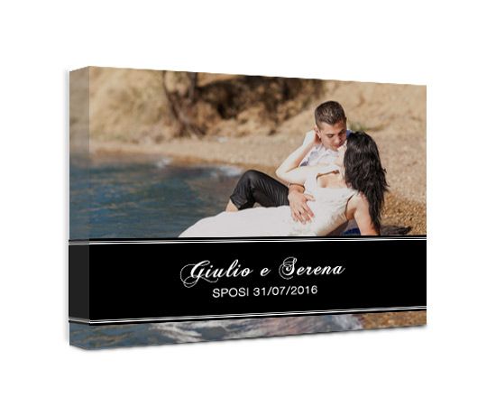 Una fascia nera per la tua tela personalizzata