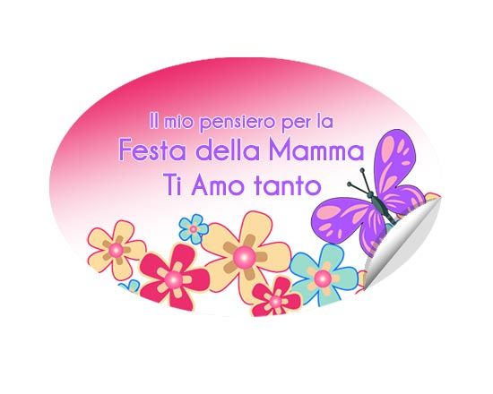 Stickers ovali personalizzati con grafiche