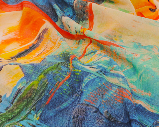 stampa su sciarpa personalizzata