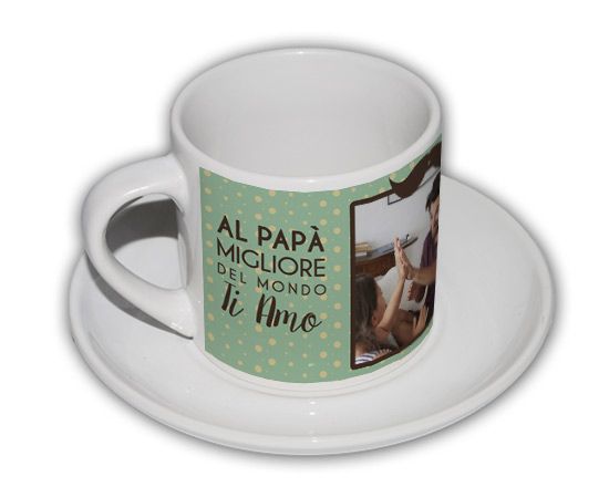 Tazzina di caffè per il papà verde