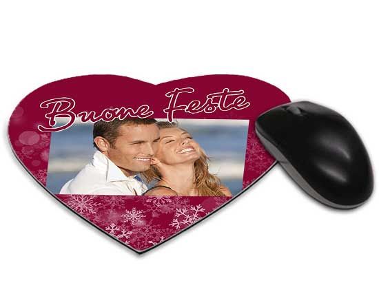 Mouse tappetino cuore Buone feste