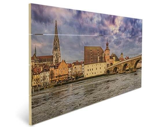 Stampa su listelli in legno 16x32 cm