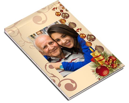 Block notes a4 rigido Addobbi di Natale