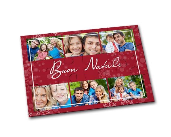 Puzzle Magnetici Rettangolari Red Christmas