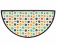 Zerbino mezzaluna con pois colorati