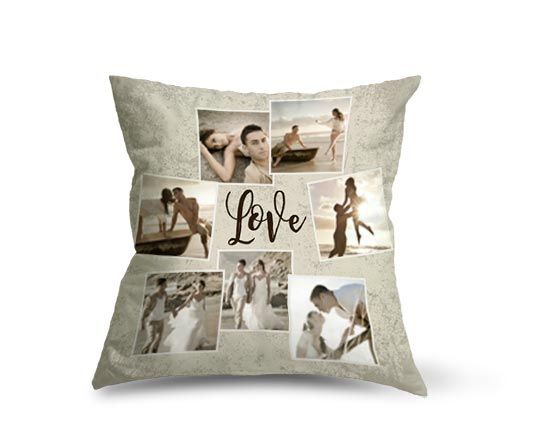 Cuscino in Pile Collage per san valentino