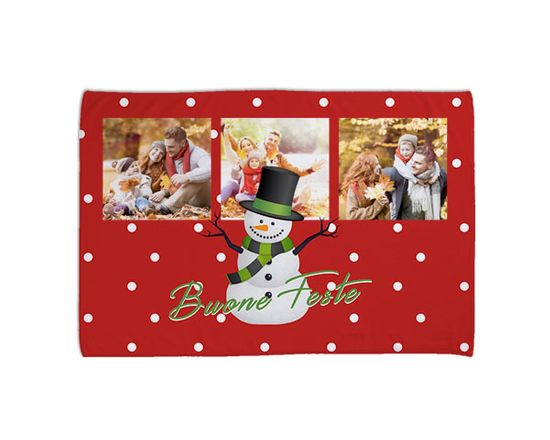 Coperta 150x100 Pois natalizi