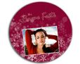 Puzzle legno rotondo Buone feste