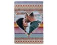 soffice cuore lanoso su coperta love in pile
