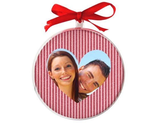 Pallina di Natale tonda Red strips