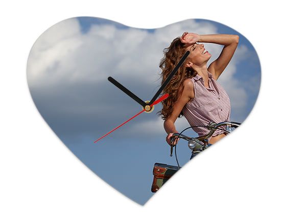 Crea Orologio Cuore Legno 25x21 cm