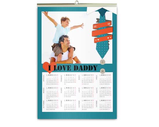 Calendario con grafica per il Papà