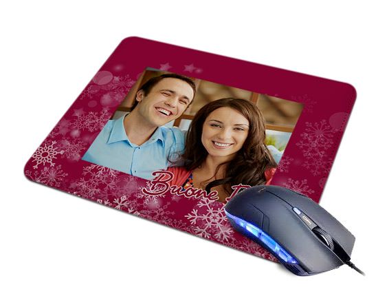 Tappetino Mouse in Pelle Buone feste