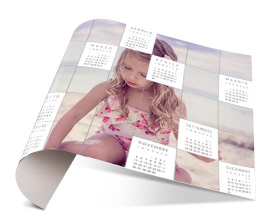 stampa calendario su poster