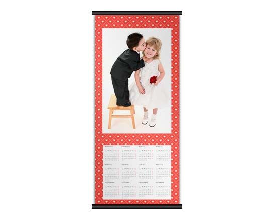 Calendario nel formato 30x70 con grafica dalla texture particolare