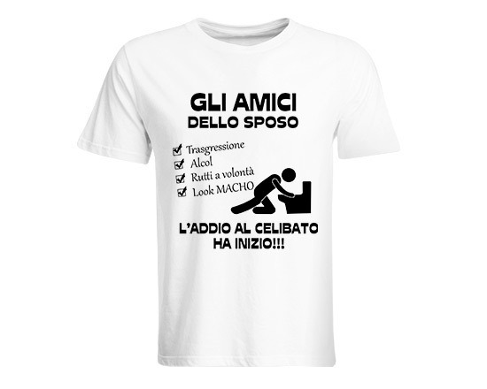 T-shirt Amici dello sposo