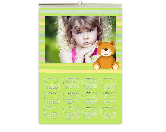 Calendario A4 Teddy