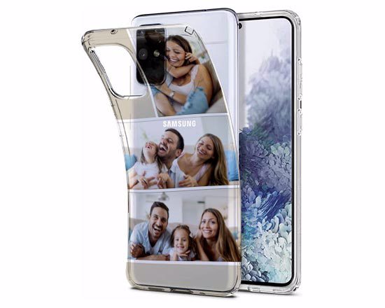 Crea la tua cover personalizzata in silicone, per samsung galaxy S20 Plus