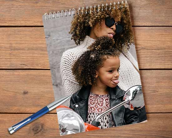 block notes con spirale e stampa personalizzata