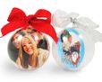 palla di Natale personalizzata con foto di una famiglia