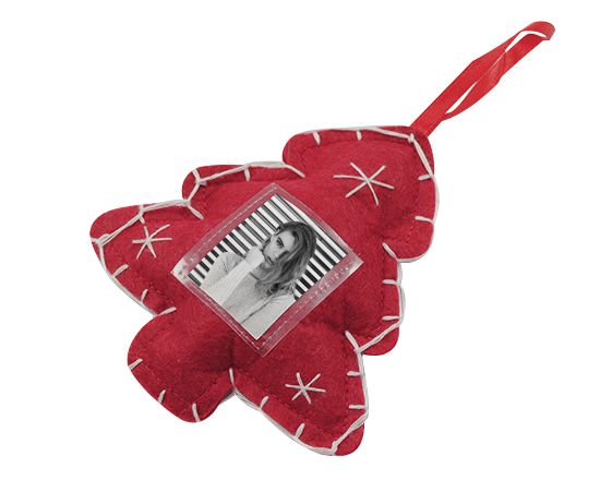 addobbo natalizio albero in feltro