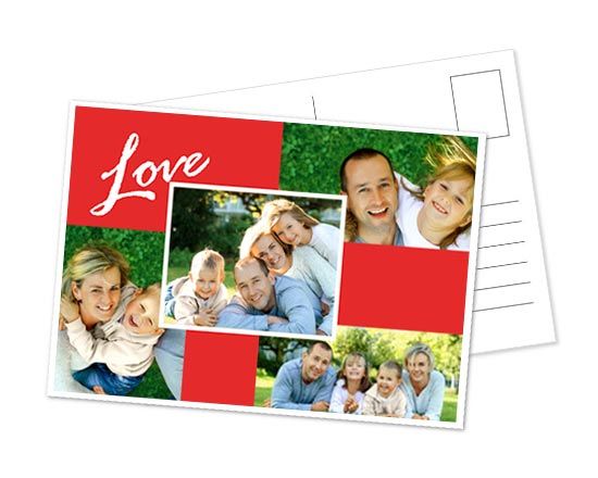 Una cartolina collage da decorare con le tue foto